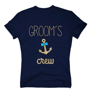 JGA Herren T-Shirt - Grooms Crew Anchor