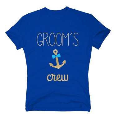 JGA Herren T-Shirt - Grooms Crew Anchor
