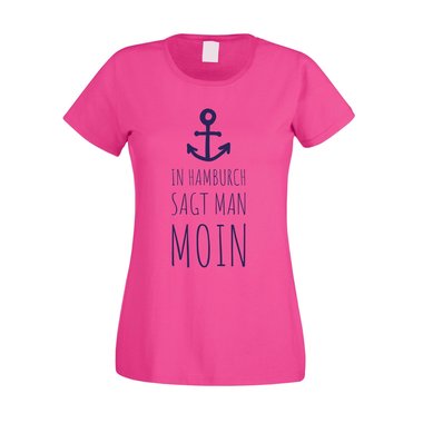 Damen T-Shirt - In Hamburch sagt man Moin