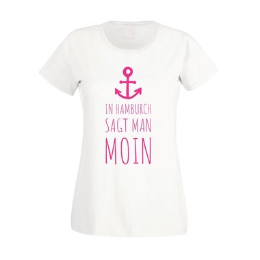 Damen T-Shirt - In Hamburch sagt man Moin