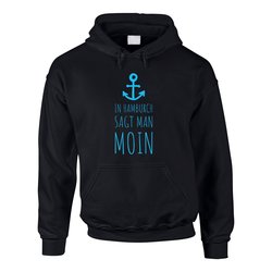 Herren Hoodie - In Hamburch sagt man Moin