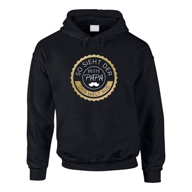 Herren Hoodie - So sieht der beste Papa der Welt aus - Stempel