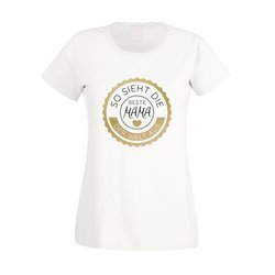 Damen T-Shirt - So sieht die beste Mama der Welt aus -...