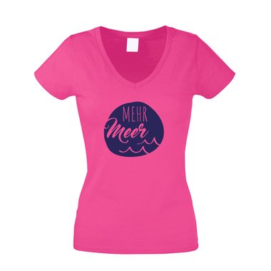 Damen T-Shirt V-Ausschnitt - Mehr Meer