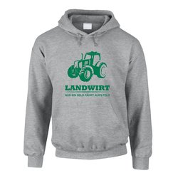 Herren Hoodie - Landwirt - Nur ein Held fhrt aufs Feld