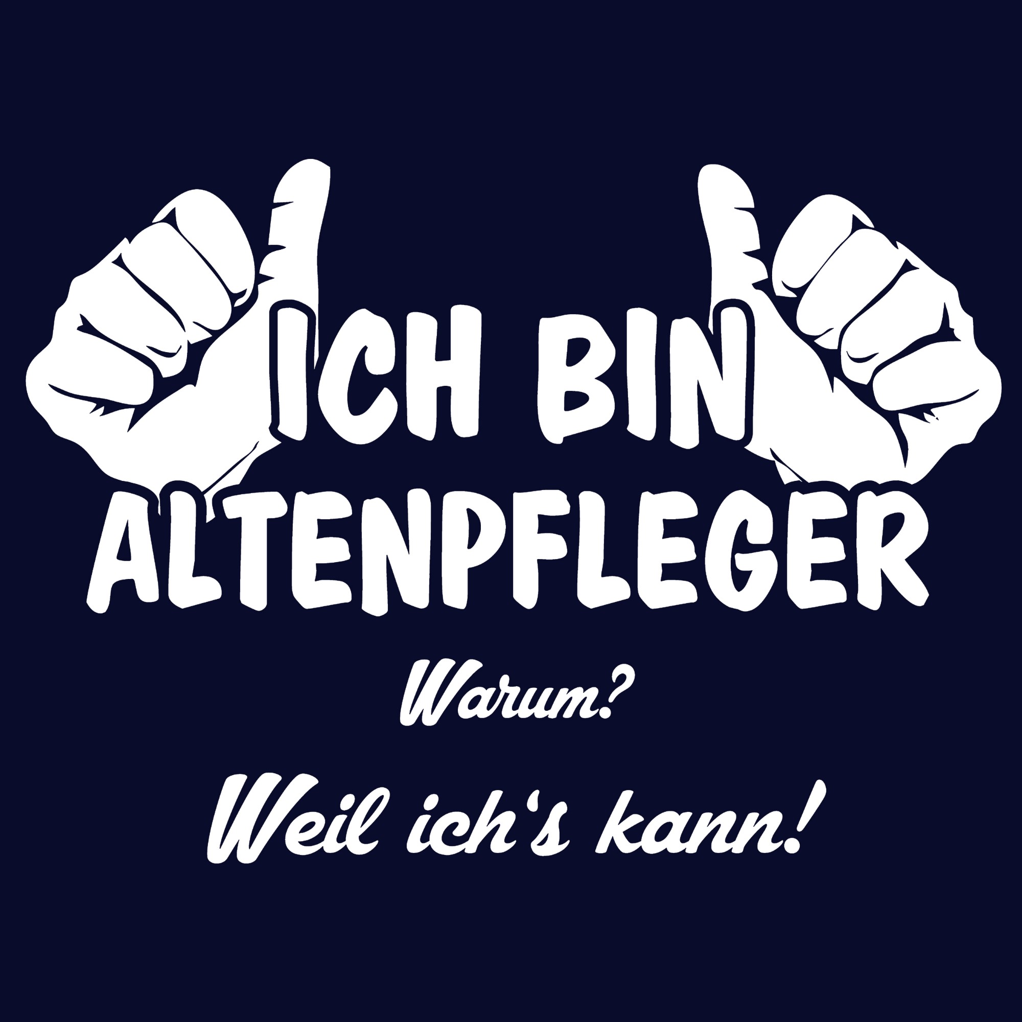 TShirt Herren Ich bin Altenpfleger, weil ich's kann Altenpflege eBay